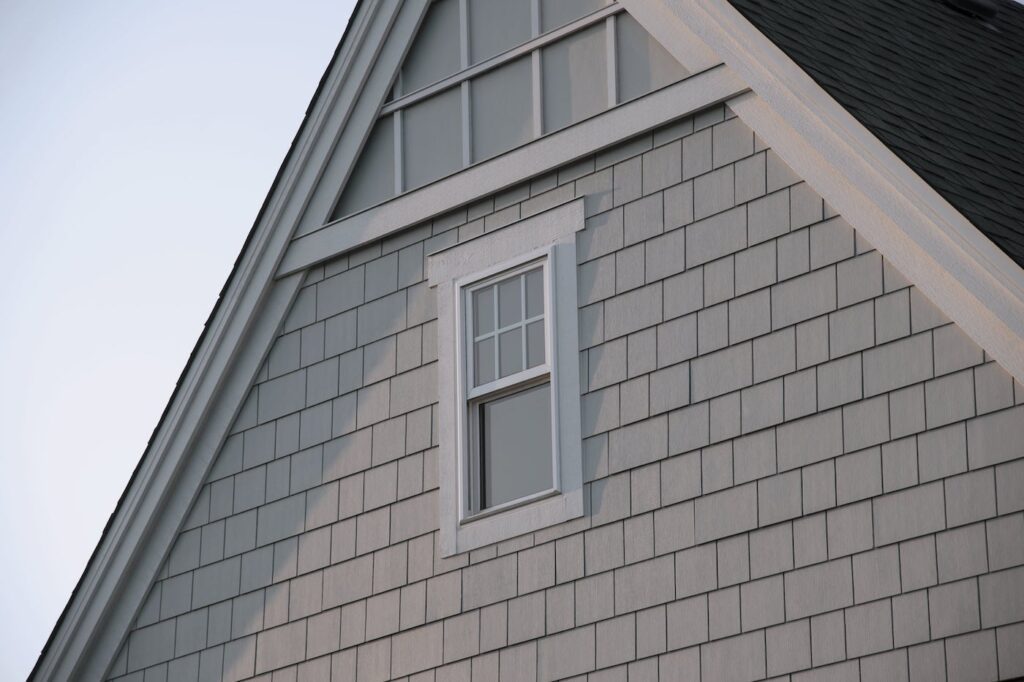 Stylish gray james hardie siding