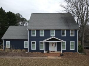 Get a blue exterior from the premier siding contractor in Asheville