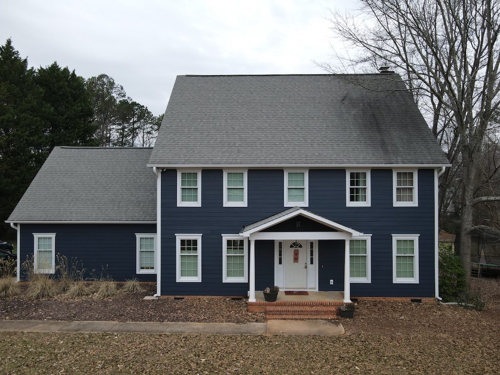 Home with upgraded siding